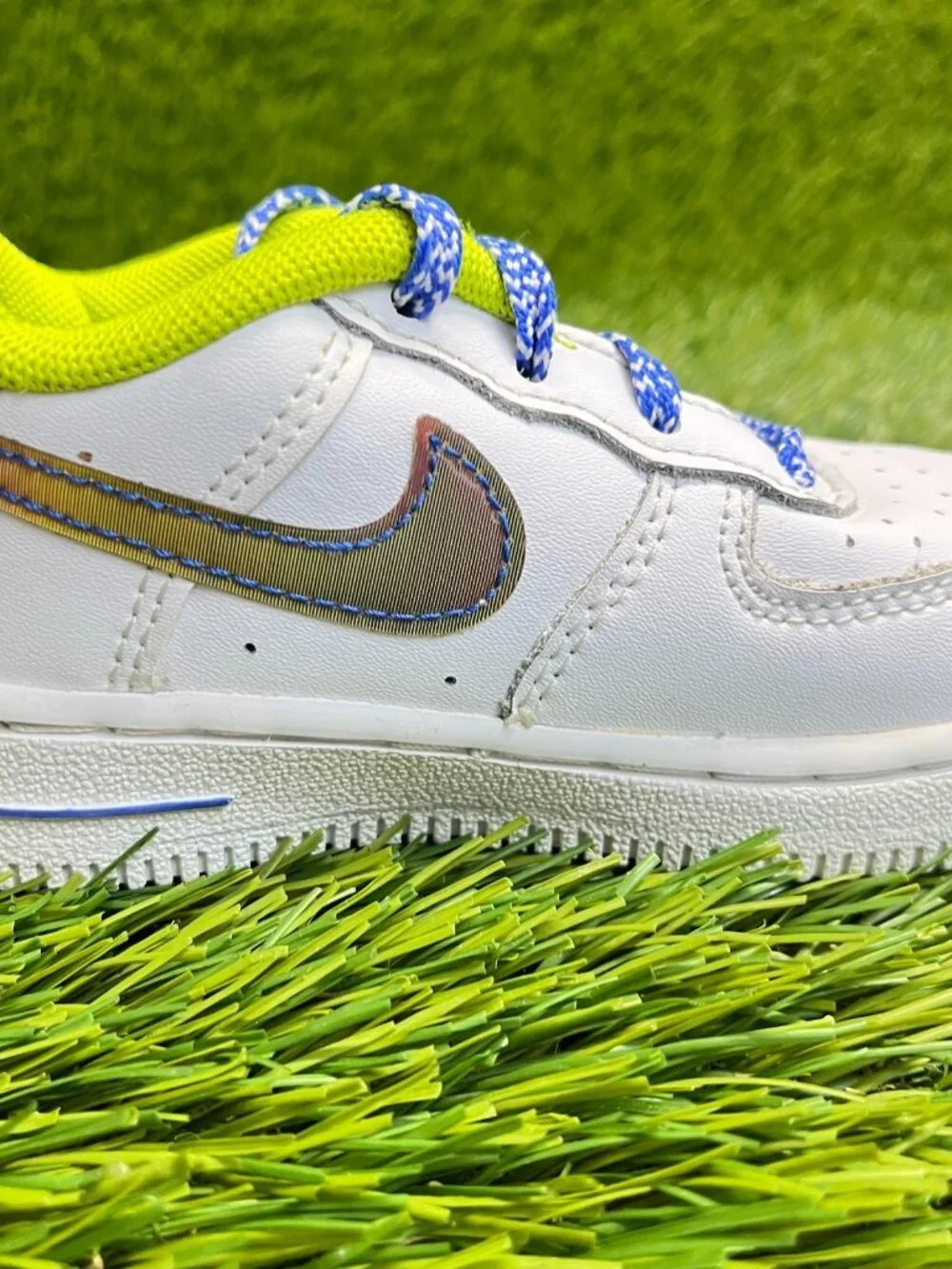 Nike Air Force 1 Low LV8 Toddler Size 6C White‎ Athletic Leather Shoes Sneakers